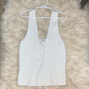 White Cross up Tank
